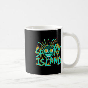 Retro Spooky Skull Funny Halloween 2 Sided Coffee Mug