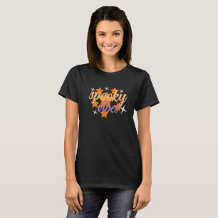 Retro Spooky Vibes Halloween Stars T-Shirt