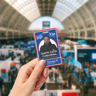Retro Sports Cards Convention VIP Photo Badge ID Badge