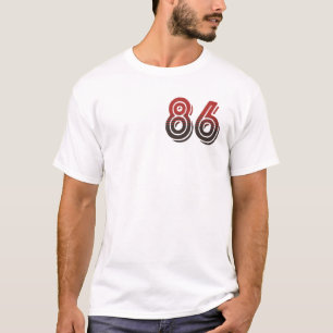 Retro Sports Team Number 86 /1986 (Front T-Shirt