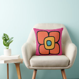 Retro Spring Blossom Cushion