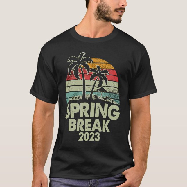 Retro Spring Break 2023 Style Matching Group T-Shirt (Front)