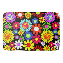 Retro spring hippie flower power