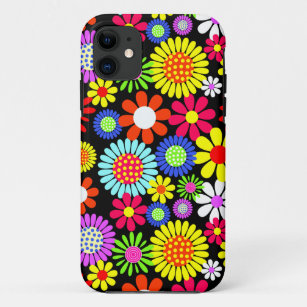 Retro spring hippie flower power Case-Mate iPhone case