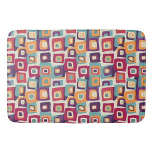 Retro Squares Bath Mat