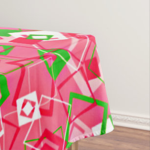 Retro Squares Pattern Tablecloth