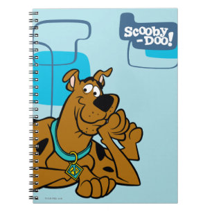 Retro Squares Scooby-Doo Lying Down Spiral Notebook