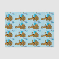 Retro Squares Scooby-Doo Lying Down