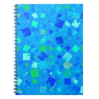 Retro squares! spiral notebook