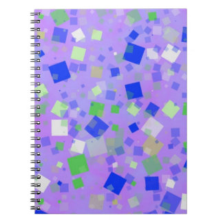 Retro squares! spiral notebook