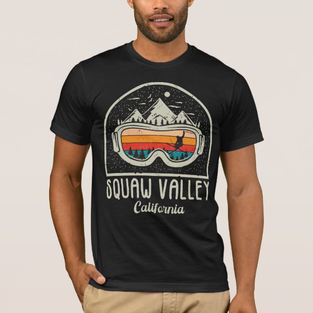 Retro Squaw Valley Ski  T-Shirt (Front)
