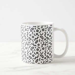Retro Squiggle Pattern Coffee Mug