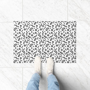 Retro Squiggle Pattern Doormat