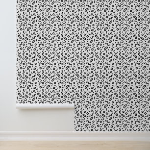 Retro Squiggle Pattern Wallpaper