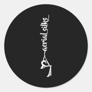 Retro Srt Aerial Silks Quote Funny Basic  Classic Round Sticker
