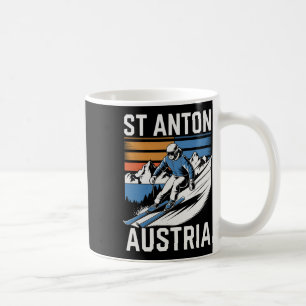 Retro St Anton Austria Ski Resort Coffee Mug