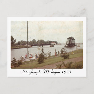 Retro St. Joseph Michigan Picture Postcard