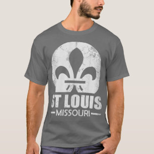 Retro St Louis Flag Missouri State Vintage Fade T-Shirt