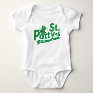 Retro St Paddy’s Day Funny St. Patrick's Day  Baby Bodysuit