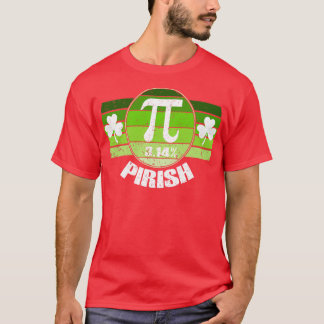 Retro St Patricks Pi Irish Day 314 Irish Math Geek T-Shirt