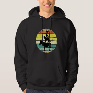 Retro Stacked Farm Animals Vintage Sunset Colours  Hoodie