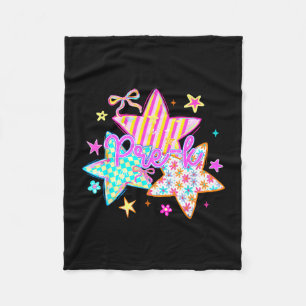 Retro star pre k back to school funny preschool fleece blanket