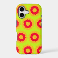 Retro Star Red Orange Lime Green