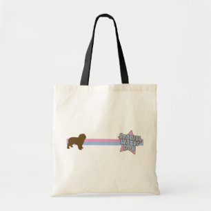 Retro Star Spanish Water Dog Tote Bag