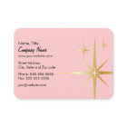 Retro Starburst Business Card - Pink