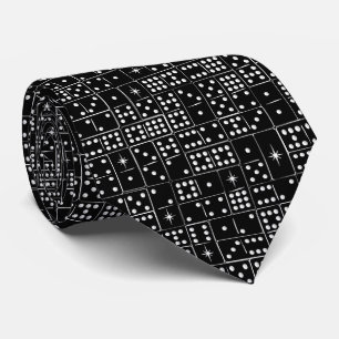 Retro Starburst Dominoes Tie