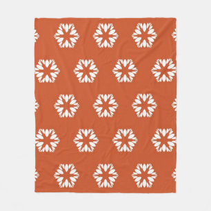 Retro Starburst Pattern Boho Decor Fleece Blanket