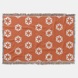 Retro Starburst Pattern Boho Decor Throw Blanket