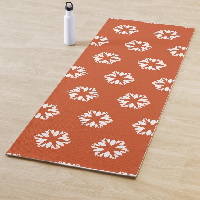 Retro Starburst Pattern Boho Decor Yoga Mat (In Situ)