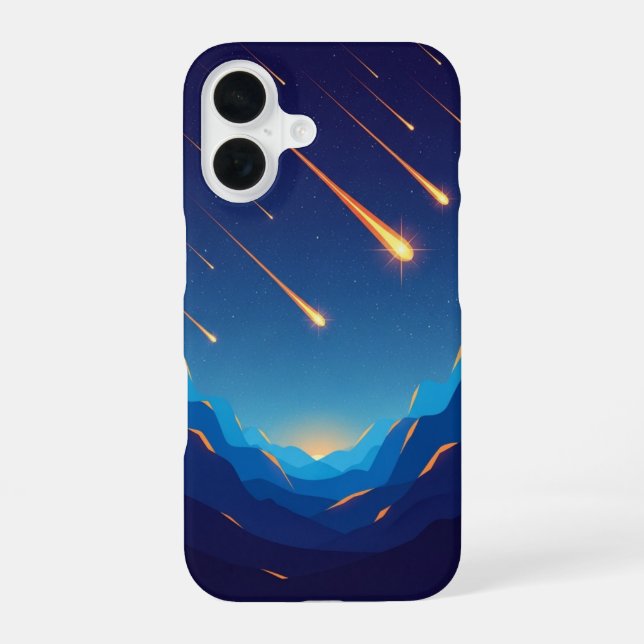 Retro Starfall Valley iPhone 16 Case (Back)