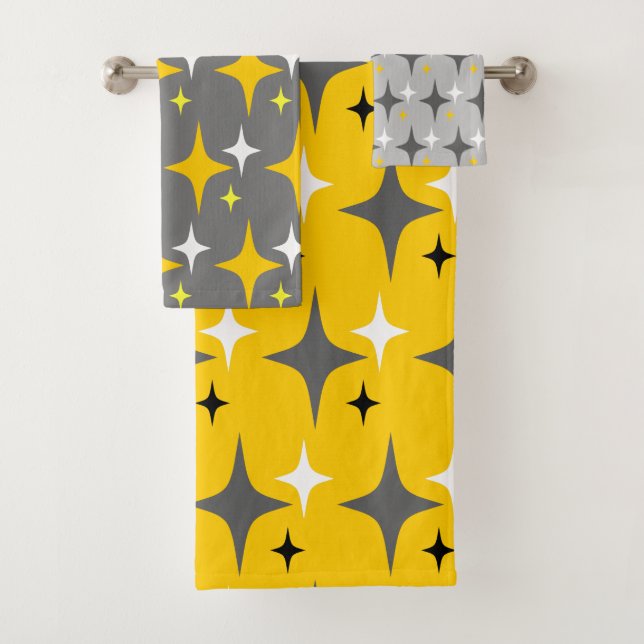 Retro Stars Bath Towel Set (Insitu)