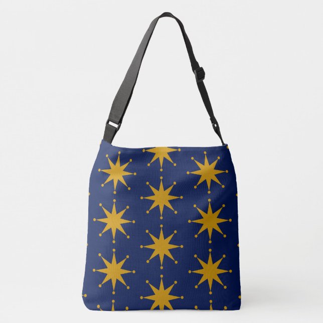 Retro Stars Crossbody Bag (Back)