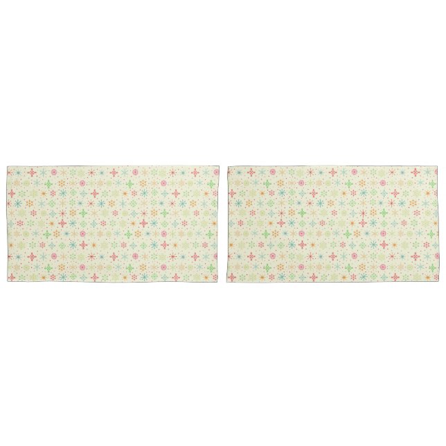 Retro Stars Pillowcases (Front-Set)