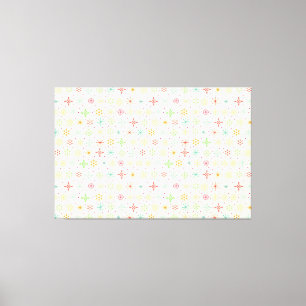 Retro Stars Poster Canvas Print