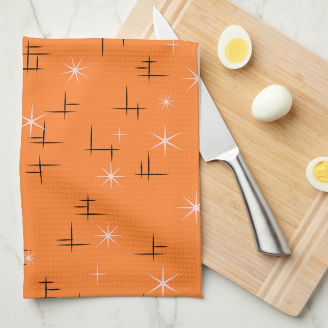 Retro Stars Tea Towel (Quarter Fold)