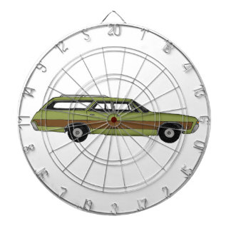 retro station wagon dartboard
