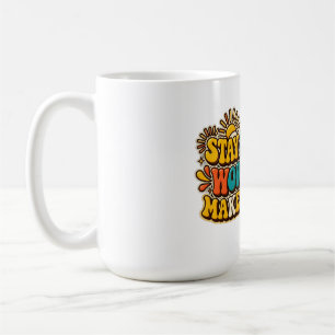 Retro Stay Positive Coffee Mug
