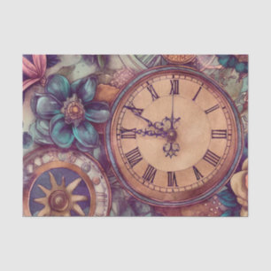 Retro Steampunk Tissue Paper