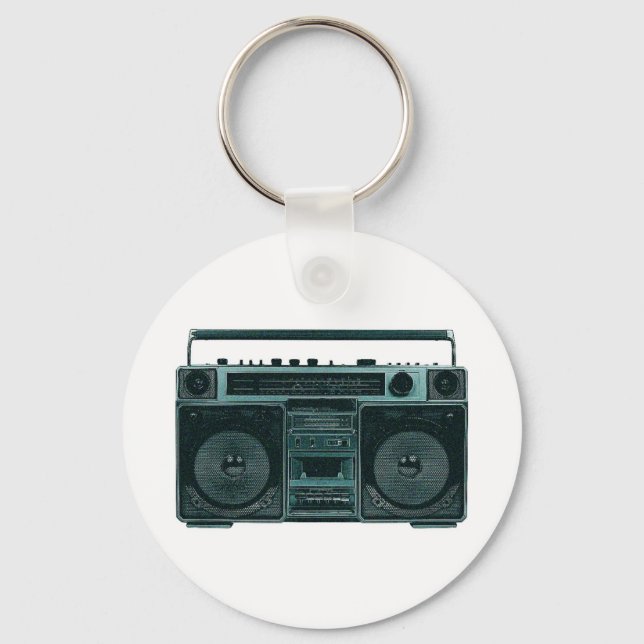 retro stereo keychain (Front)