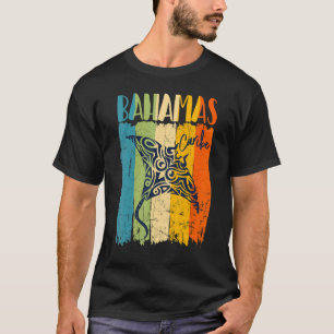 Retro Stingray Bahamas Caribe Theme Friends Famil T-Shirt