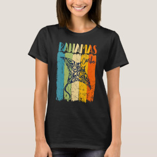 Retro Stingray Bahamas Caribe Theme Friends Famil T-Shirt
