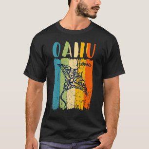 Retro Stingray Oahu Hawaii Matching Friends Famil T-Shirt