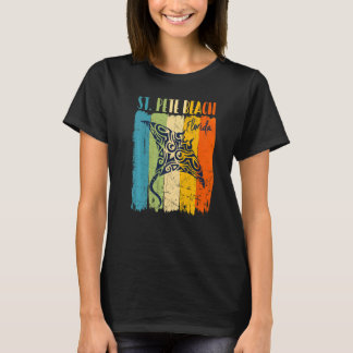 Retro Stingray St Pete Beach Florida Theme Friends T-Shirt