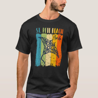 Retro Stingray St Pete Beach Florida Theme Friends T-Shirt