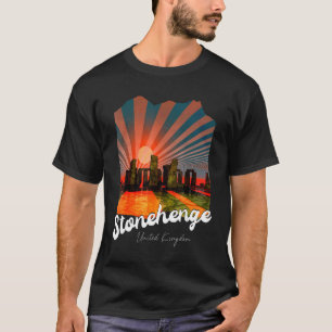 Retro Stonehenge England Souvenir  Stonehenge At N T-Shirt