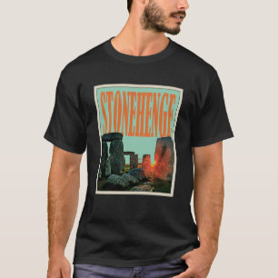 Retro Stonehenge England Souvenir T-Shirt